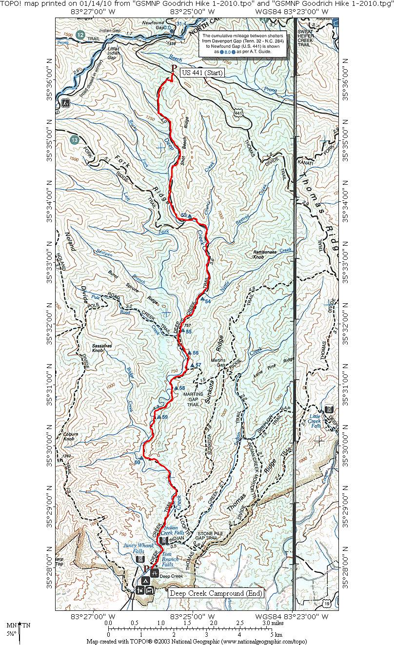 Trail Map For This Area